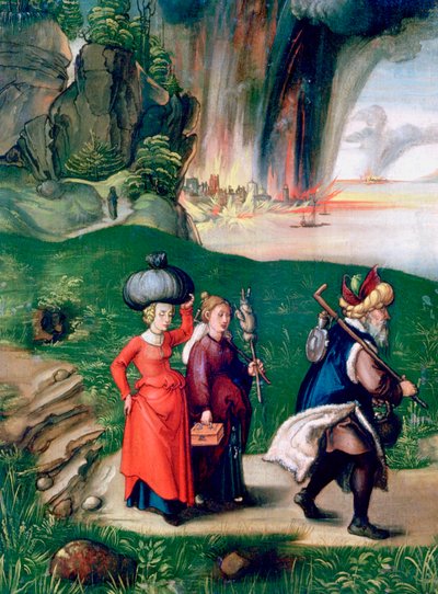 Lot y sus hijas, 1496-1499 de Albrecht Dürer