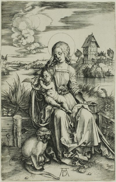 Madonna con el mono de Albrecht Dürer