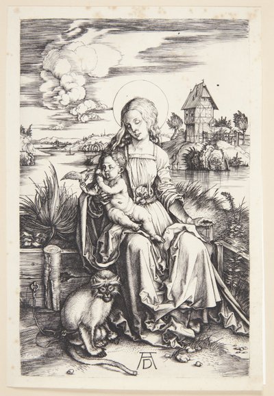 Madonna con el mono de Albrecht Dürer