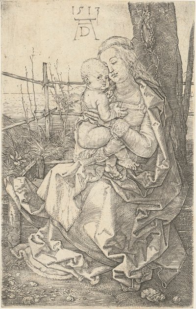 María con el Niño junto al árbol de Albrecht Dürer