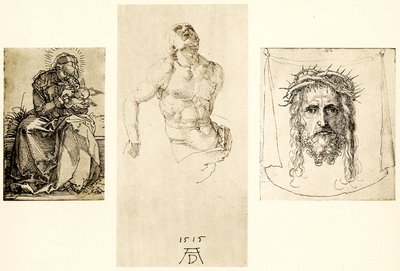María en la orilla herbosa de Albrecht Dürer