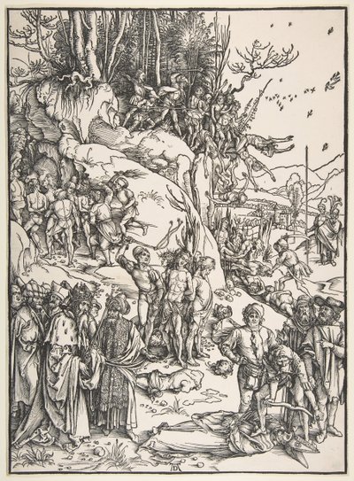 Martirio de los Diez Mil de Albrecht Dürer