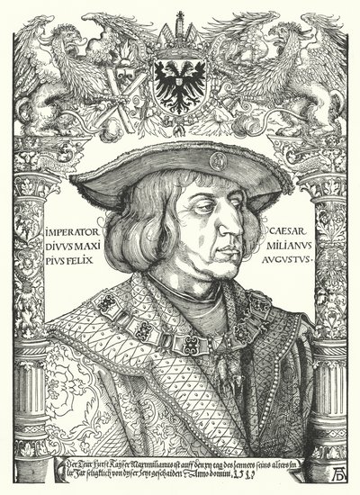 Maximiliano I, Emperador del Sacro Imperio Romano de Albrecht Dürer
