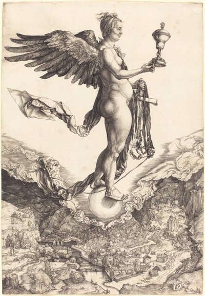 Némesis (La gran fortuna) de Albrecht Dürer