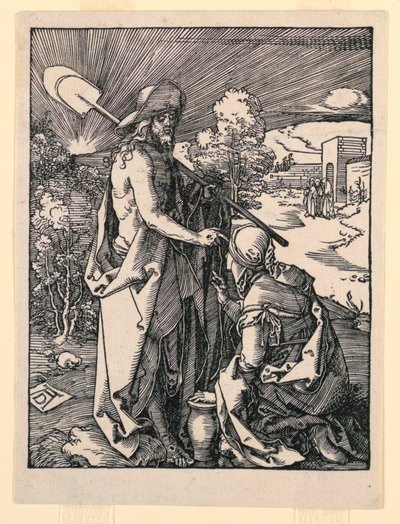 Noli me Tangere (Cristo Apareciendo a María Magdalena), de la Serie La Pequeña Pasión de Albrecht Dürer