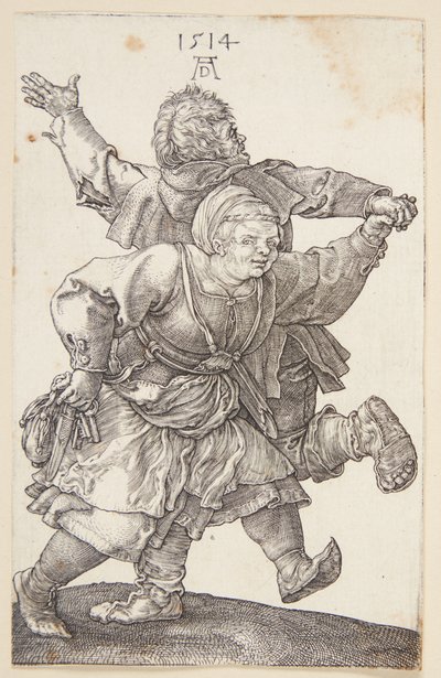 Pareja de campesinos bailando de Albrecht Dürer