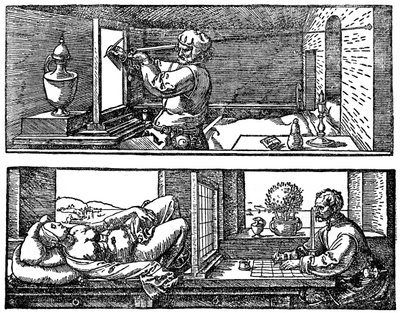 Máquina de perspectiva de Albrecht Dürer