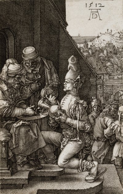 Pilato Lavándose las Manos de La Pasión, 1512 de Albrecht Dürer