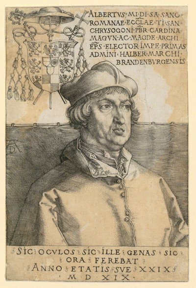 Retrato del cardenal Albrecht de Brandeburgo de Albrecht Dürer