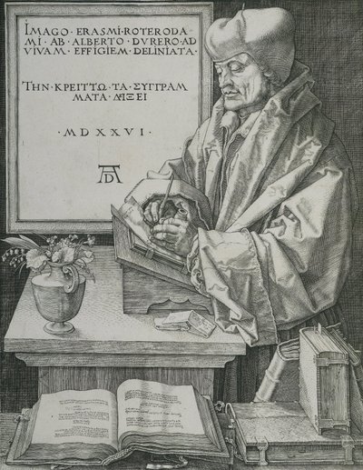 Retrato de Erasmo de Albrecht Dürer