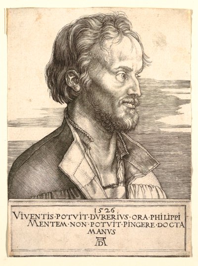 Retrato de Philip Melancthon de Albrecht Dürer