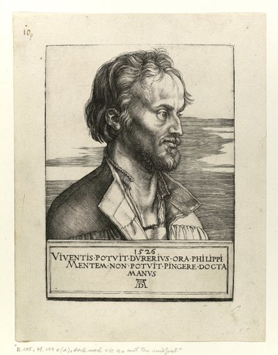 Retrato de Philipp Melanchton, 1526 de Albrecht Dürer