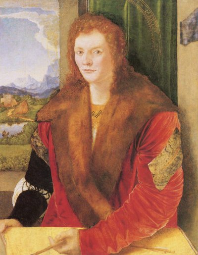 Retrato de San Sebastián con una flecha de Albrecht Dürer