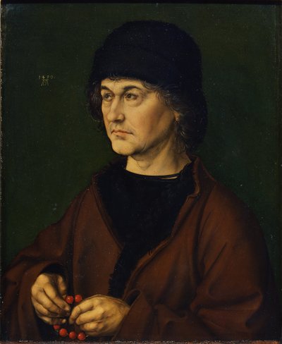 Retrato del padre del artista, 1490 de Albrecht Dürer