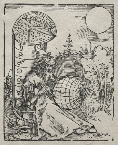 Ptolemaeus con el globo celeste, 1504 de Albrecht Dürer