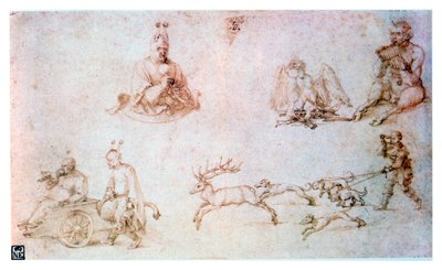 Estudio en tiza roja de Albrecht Dürer