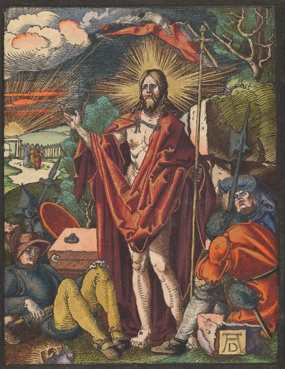 Resurrección, de la Pequeña Pasión en Madera de Albrecht Dürer