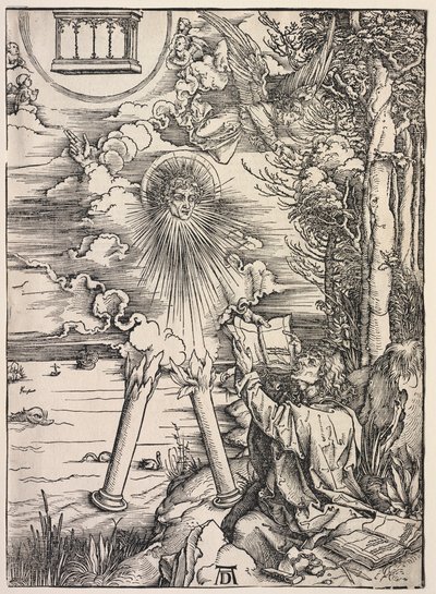 Revelación de San Juan: San Juan Devorando los Libros, 1511 de Albrecht Dürer