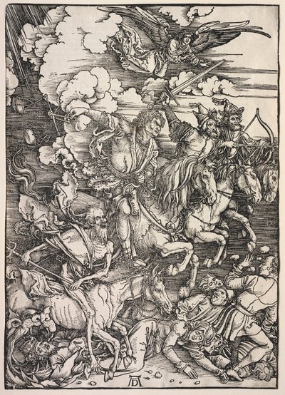 Revelación de San Juan: Los Cuatro Jinetes, 1511 de Albrecht Dürer