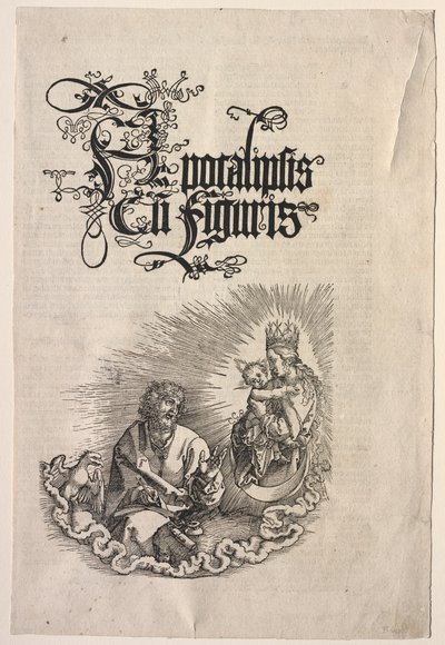 Revelación de San Juan: Página de título del Apocalipsis de Albrecht Dürer