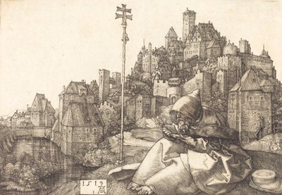 San Antonio leyendo, 1519 de Albrecht Dürer