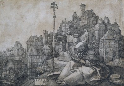 San Antonio frente a la ciudad, 1519 de Albrecht Dürer