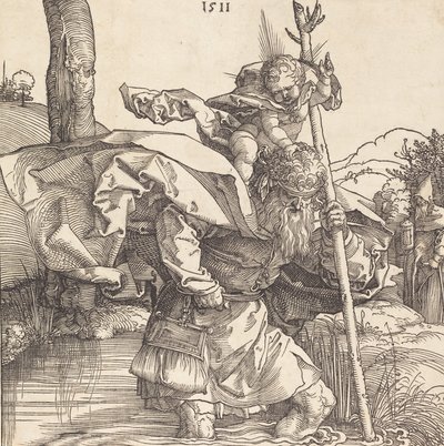 San Cristóbal, 1511 de Albrecht Dürer