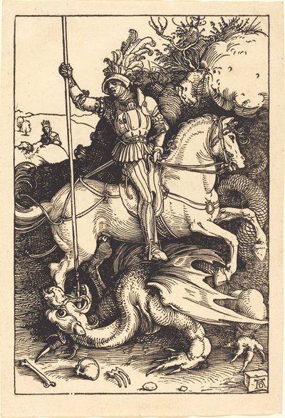 San Jorge matando al dragón de Albrecht Dürer