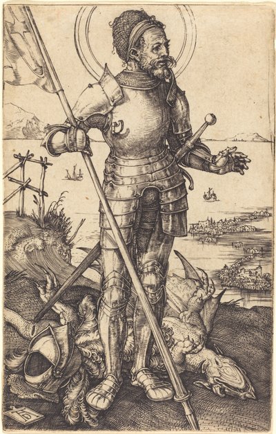 San Jorge de pie de Albrecht Dürer