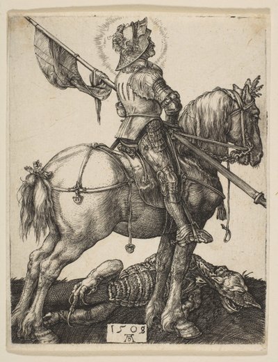 San Jorge a caballo de Albrecht Dürer
