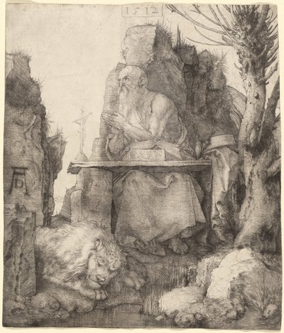 San Jerónimo junto al sauce de Albrecht Dürer