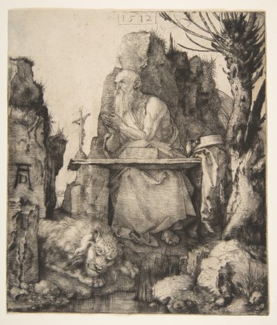 San Jerónimo junto al sauce de Albrecht Dürer