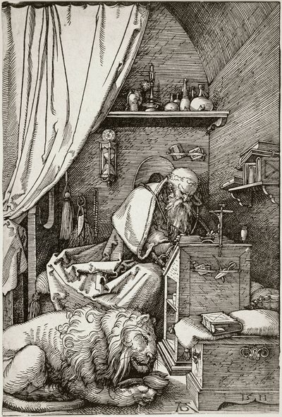 San Jerónimo en su celda (Bartsch 114) de Albrecht Dürer