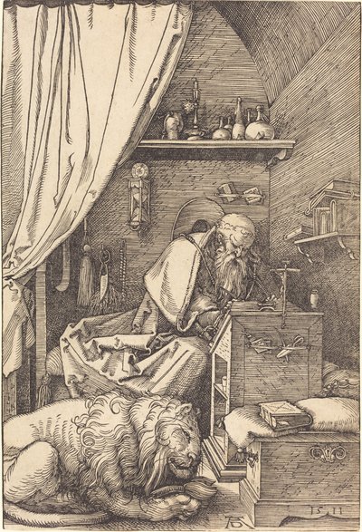San Jerónimo en su celda de Albrecht Dürer
