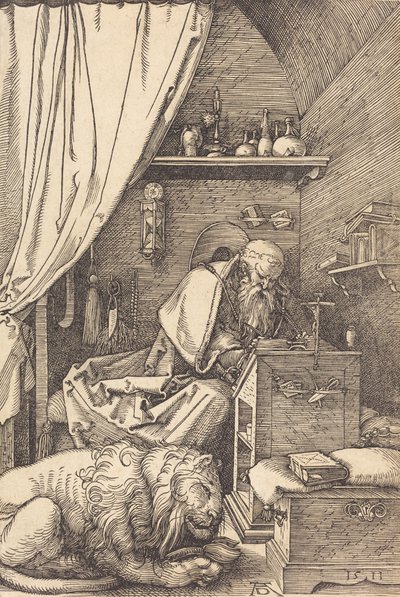 San Jerónimo en su celda, 1511 de Albrecht Dürer
