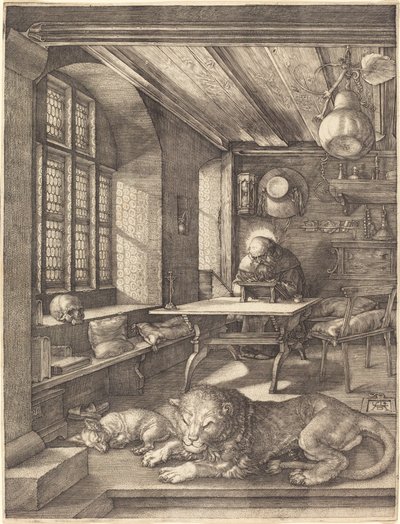 San Jerónimo en su estudio de Albrecht Dürer