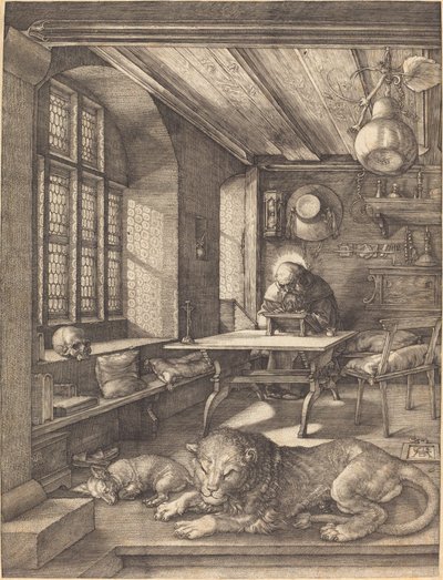 San Jerónimo en su estudio de Albrecht Dürer