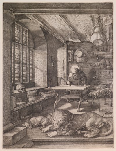 San Jerónimo en su estudio de Albrecht Dürer