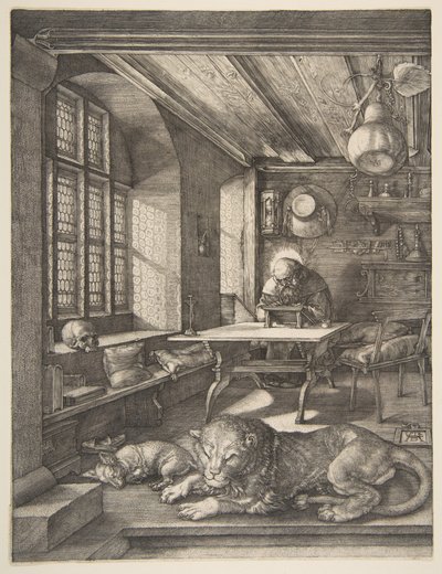 San Jerónimo en su estudio de Albrecht Dürer