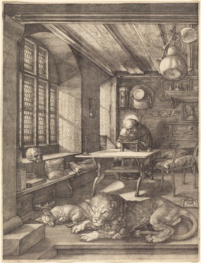 San Jerónimo en su estudio de Albrecht Dürer