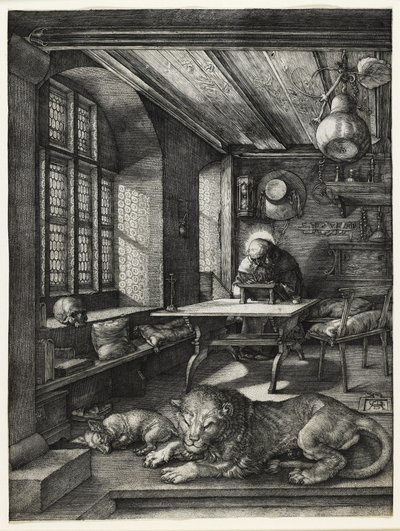 San Jerónimo en su Estudio, 1514 de Albrecht Dürer