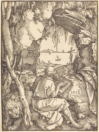 San Jerónimo en una cueva de Albrecht Dürer