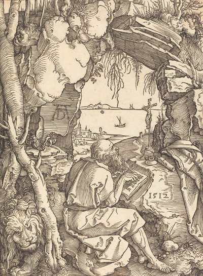 San Jerónimo en una cueva de Albrecht Dürer