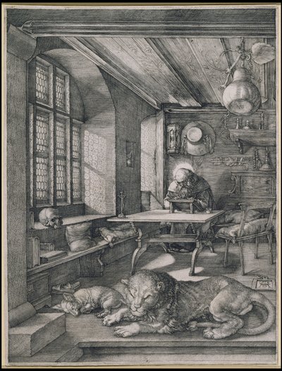 San Jerónimo en su estudio de Albrecht Dürer