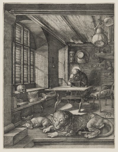 San Jerónimo en su estudio de Albrecht Dürer