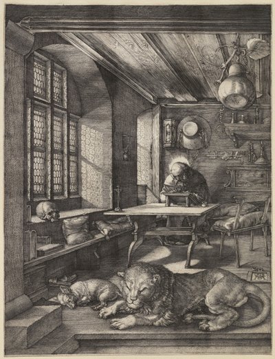 San Jerónimo en su estudio de Albrecht Dürer