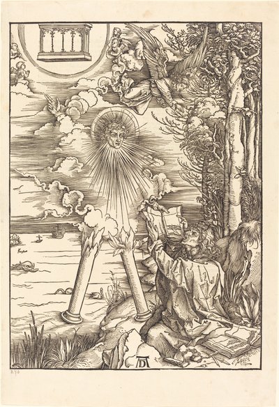 San Juan devorando el libro de Albrecht Dürer
