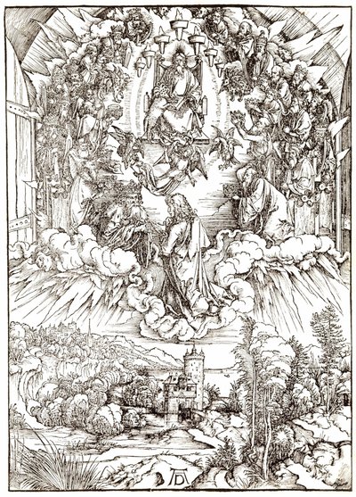San Juan ante Dios y los Ancianos de Albrecht Dürer
