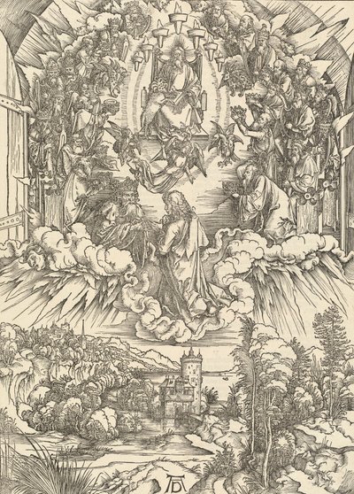 San Juan ante Dios y los ancianos, 1498 de Albrecht Dürer