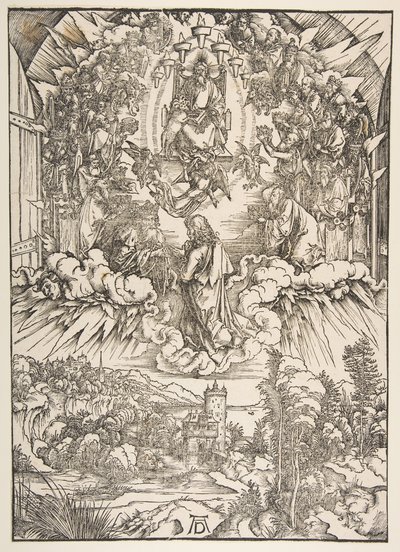 San Juan ante Dios y los Ancianos, del Apocalipsis de Albrecht Dürer